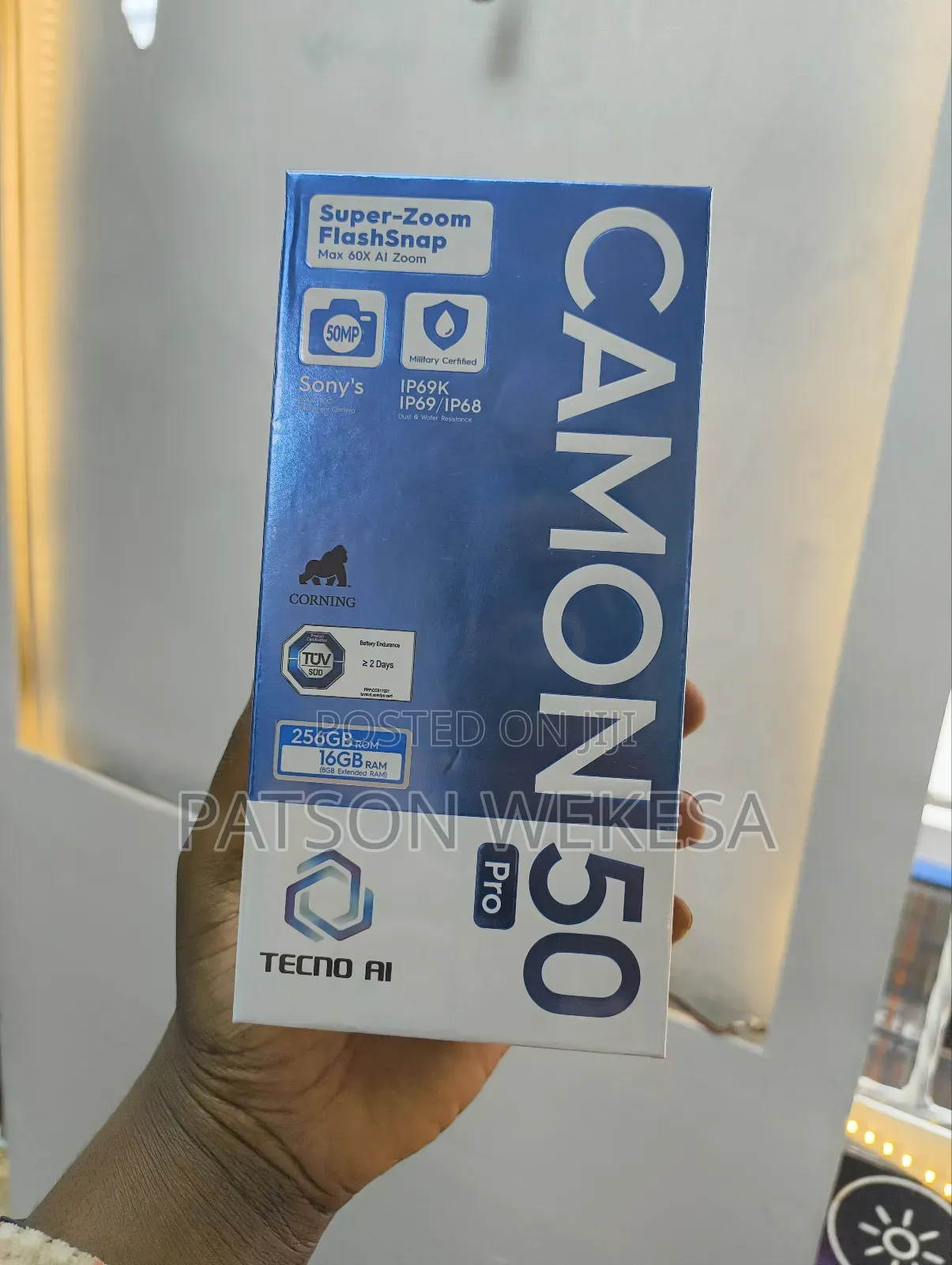 New Tecno Camon 50 Pro 256 GB Silver