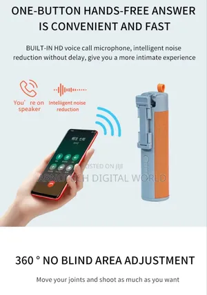 Multi-Function Bluetooth Speaker+ Power Bank+ Selfiestick