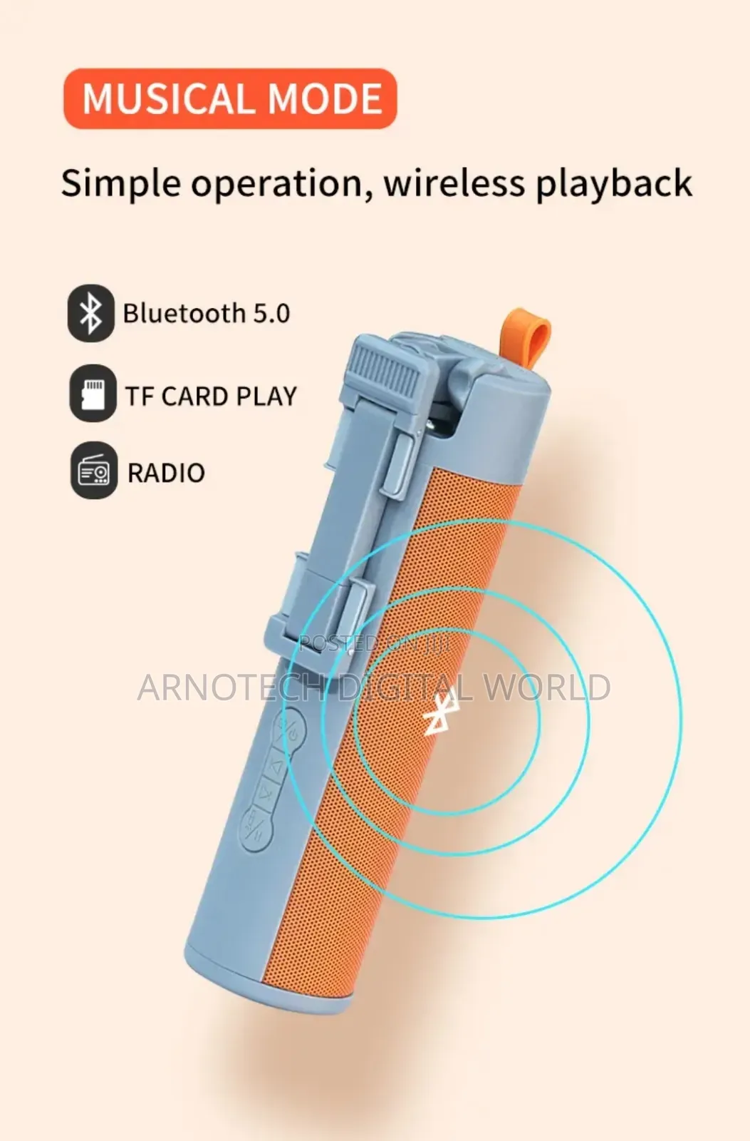 Multi-Function Bluetooth Speaker+ Power Bank+ Selfiestick