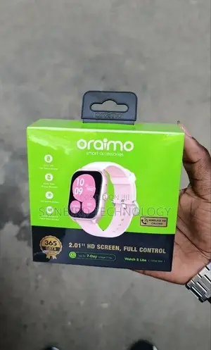 Oraimo Watch 5lite Pink 2.01" Hd Screen,Full Control Osw-804