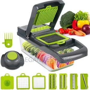 14pcs Multifunctional Vegetable Cutter Slicer Set Manual Food Chopper