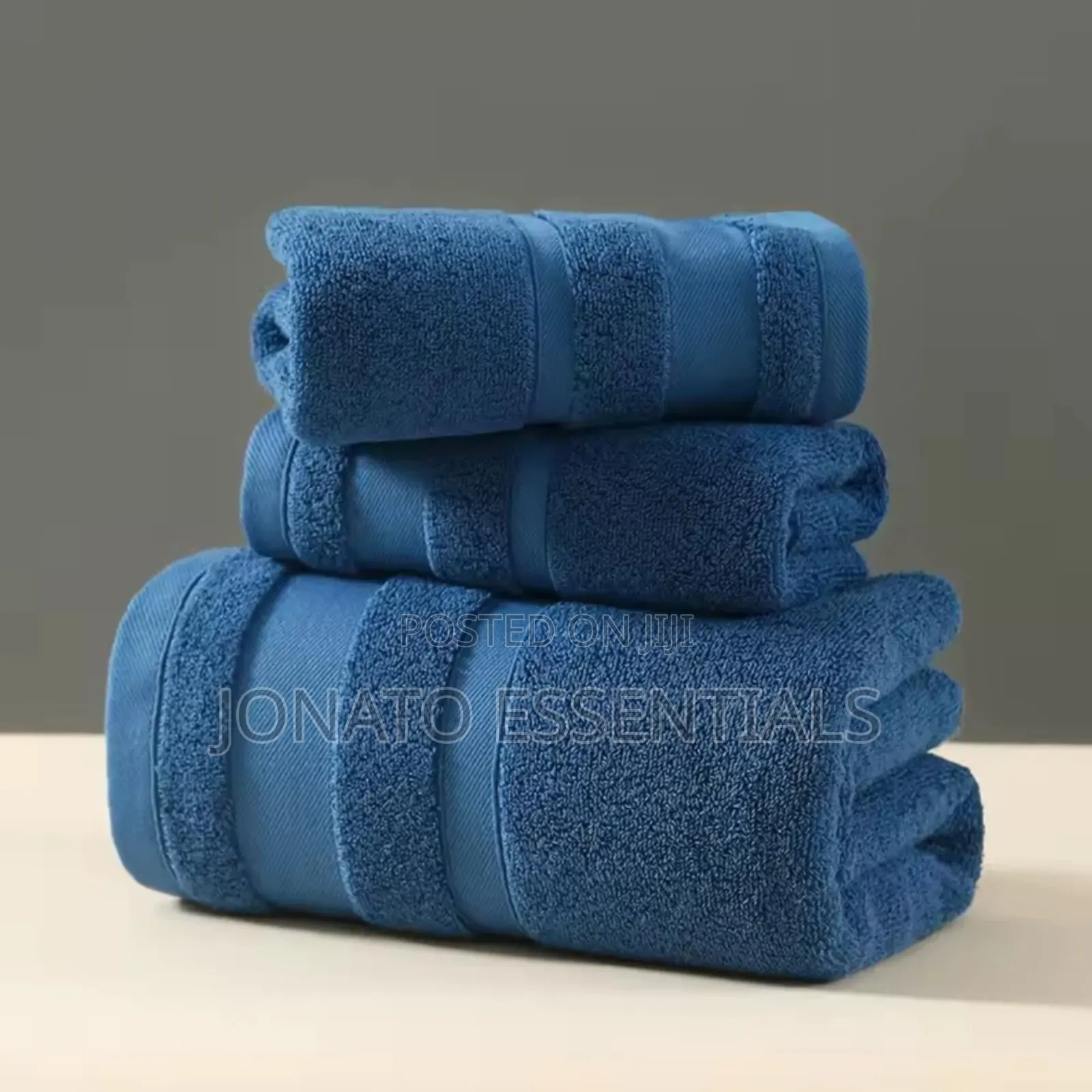 3-Piece Cotton Bath Towel Set - Super Absorbent Spa Towels