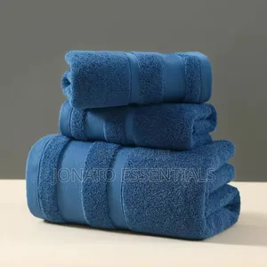 3-Piece Cotton Bath Towel Set - Super Absorbent Spa Towels