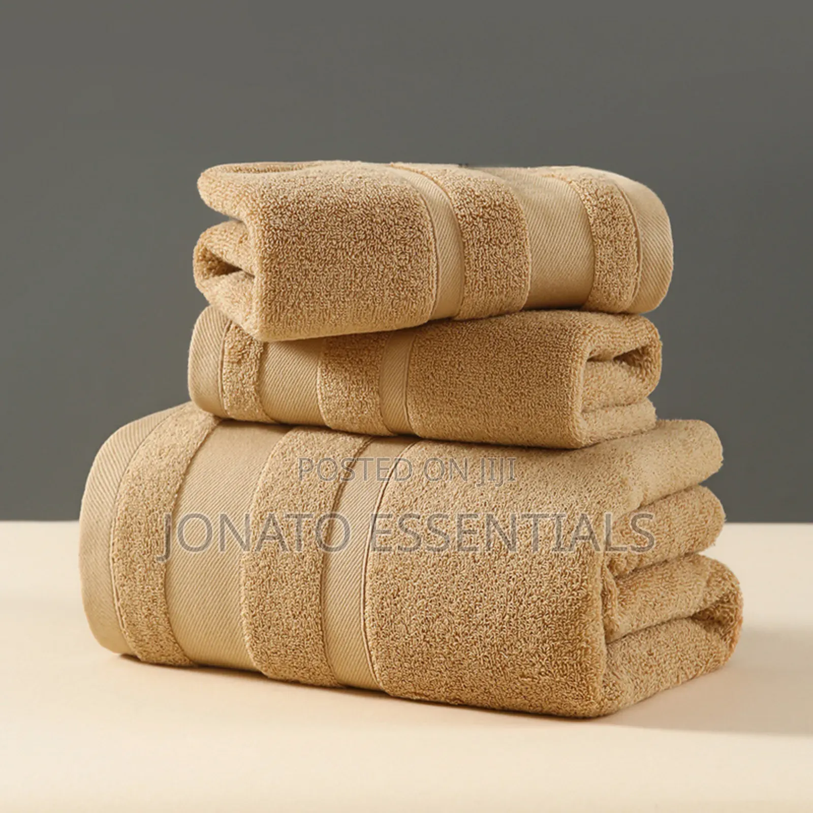 3-Piece Cotton Bath Towel Set - Super Absorbent Spa Towels