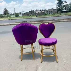 Purple Butterfly Chair and Love Chair Powder Coated