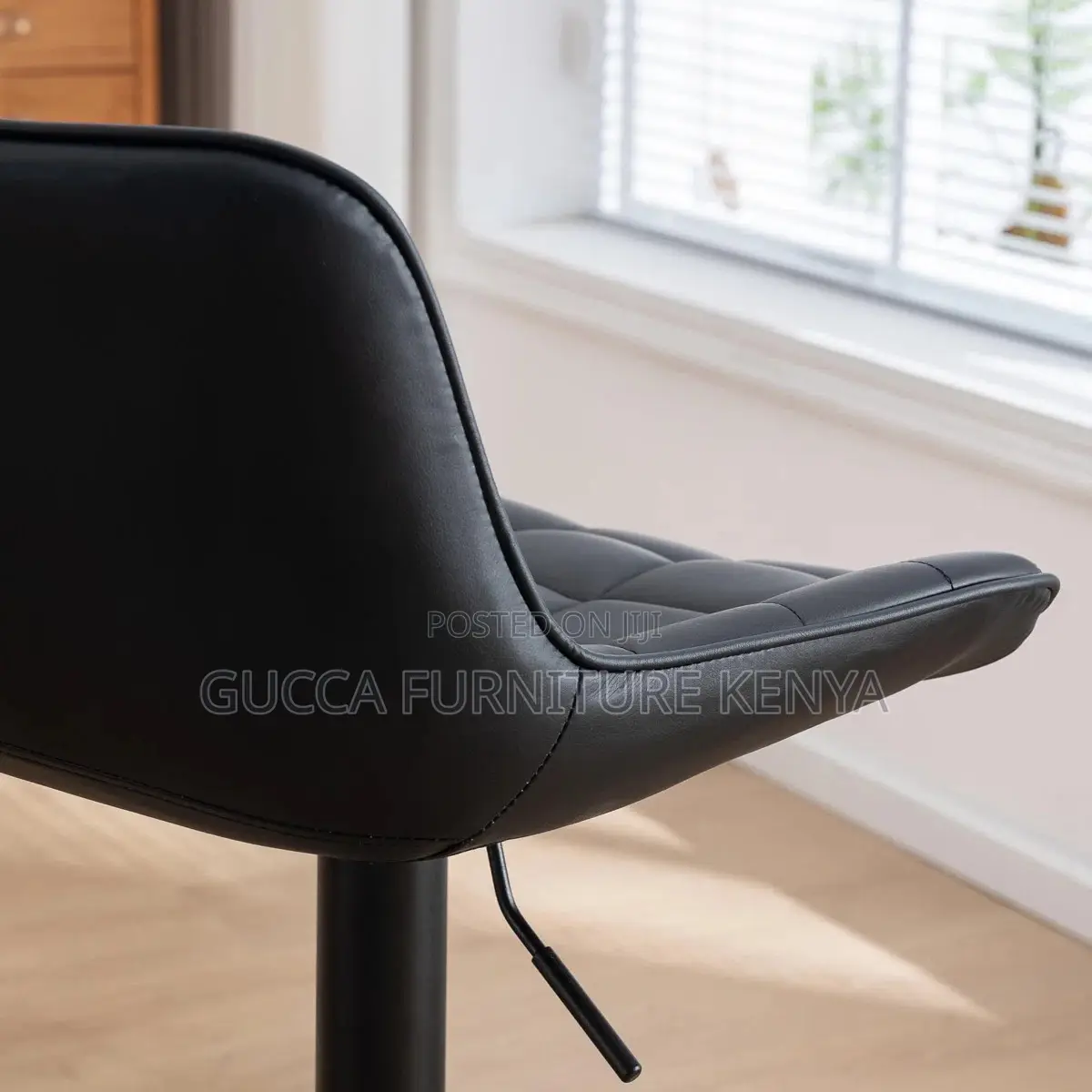 Adjustable Leather Home Office Counter Barstool
