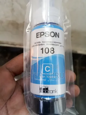 Epson 108 Ecotank Pigment Light Cyan Ink Bottle