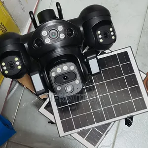 Newest Model Quad Lens Smart Net Camera With Two Solar Panels