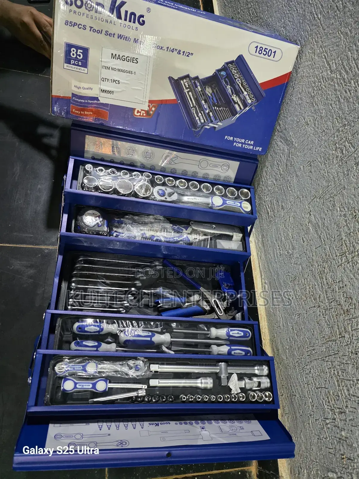 85pcs Mechanical Toolbox/ Goodking Tool Set With Metallic Box