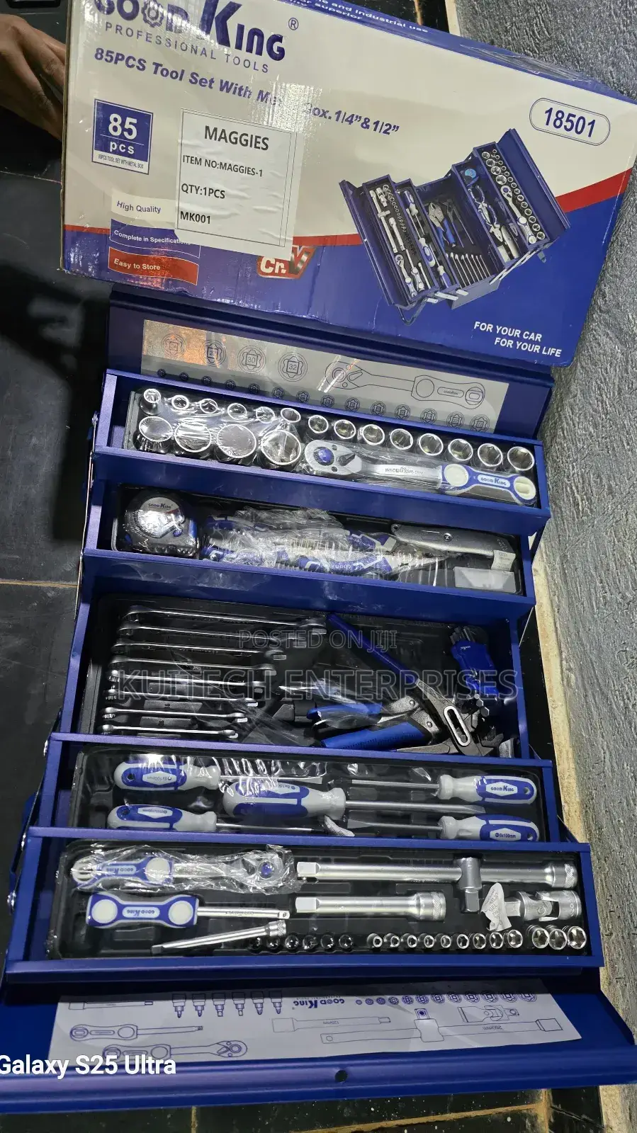 85pcs Tool Set/ Goodking Mechanical Toolbox With Metallic Box