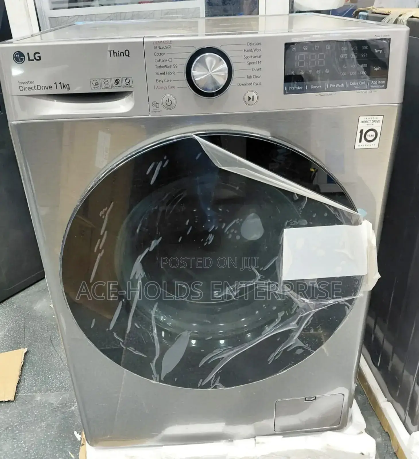 Lg Front Load Washing Machine - 11kgs Wash and Spin Function