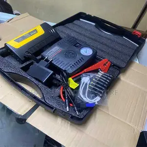 Power Bank, Led Flashlight and Inflator 4-in-1 Car Jump Starter