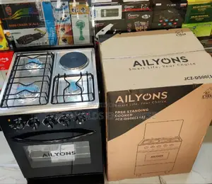 50*55 Ailyons - 3+1 Standing Gas Cooker With Electric Oven