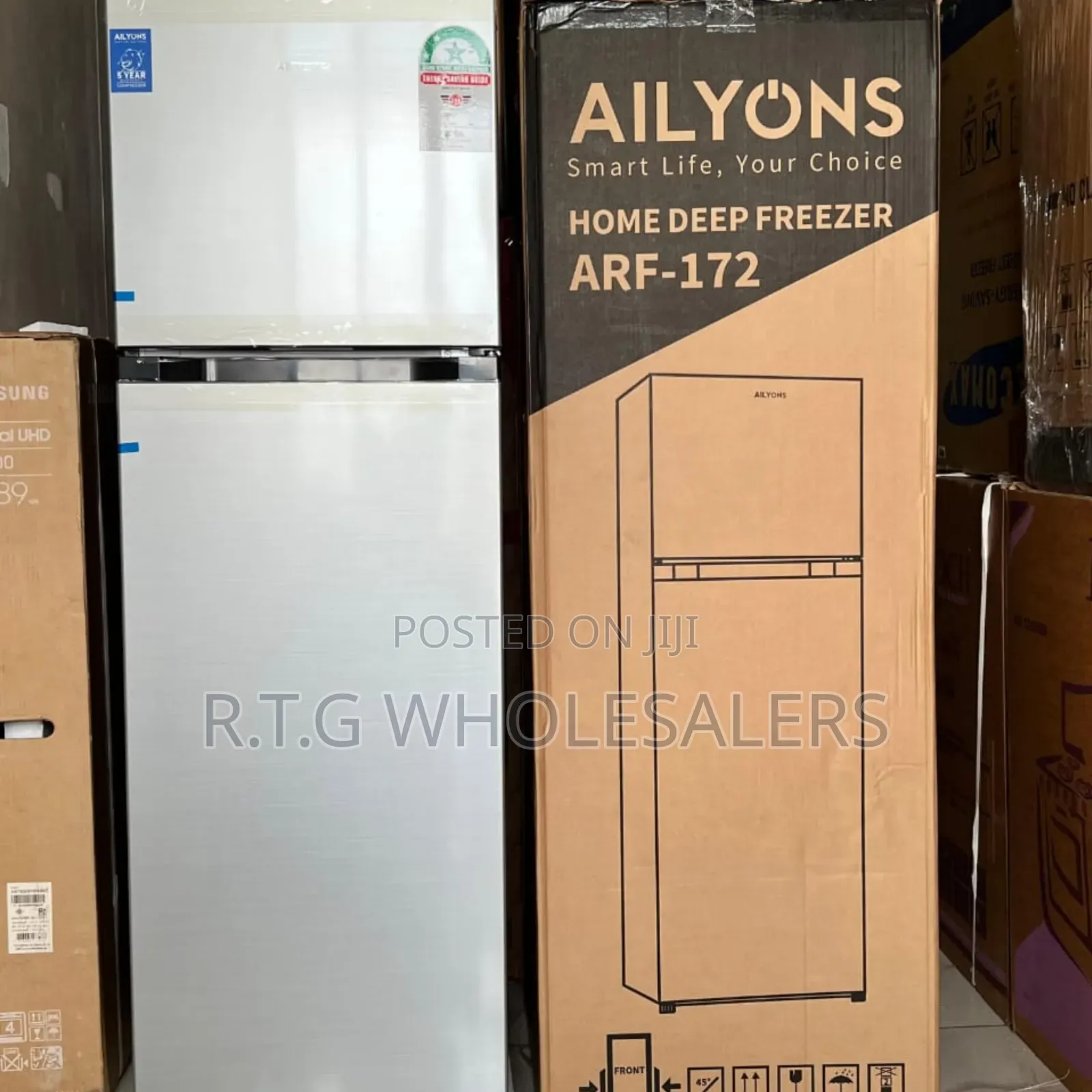 Ailyons 115 Litres Double Door Fridge With Freezer