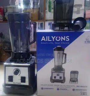 New Ailyons 2 in 1 Commercial Blender - 2 Litres Capacity Jug