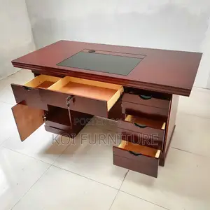 Office Desk; 1200mm Platinum Mahogany Executive Desk
