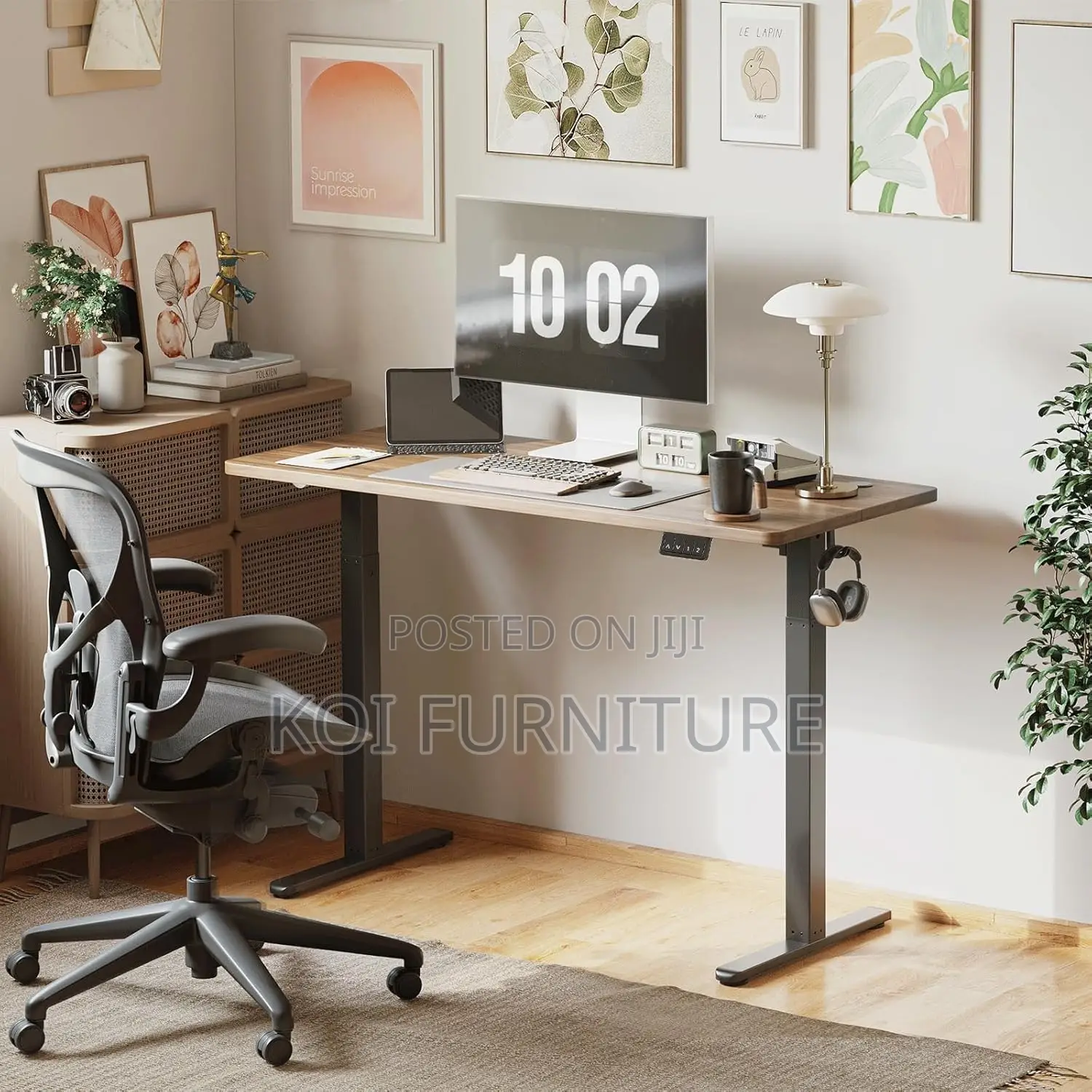 Office Table; Height Adjustable Electric Stand Up Desk