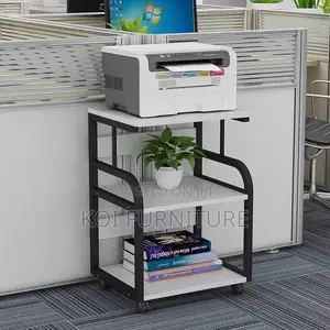 Storage Units; Printer Rack With Blacket Storage Shelf