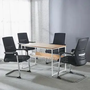 Office Chair; Mesh Fabric Office Chair With Sled Base