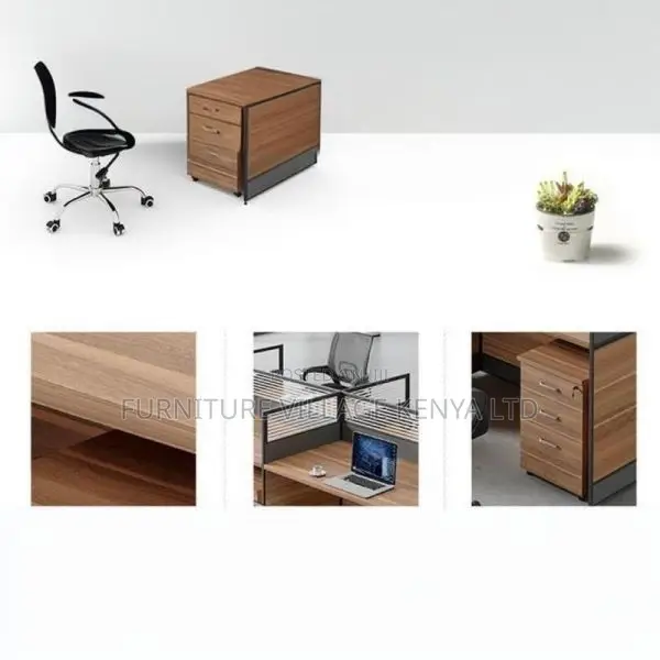 Workstation; Six Way Modular Office Workstation