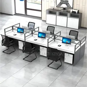 Workstation; Six Way Modular Office Workstation