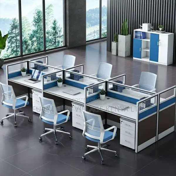 Workstation; Six Way Modular Office Workstation
