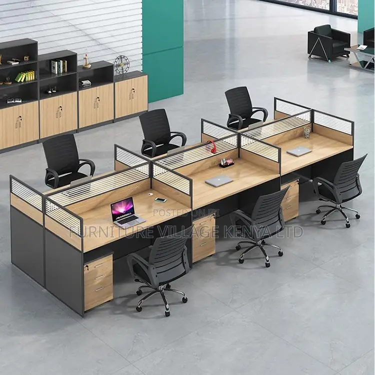 Workstation; Six Way Modular Office Workstation