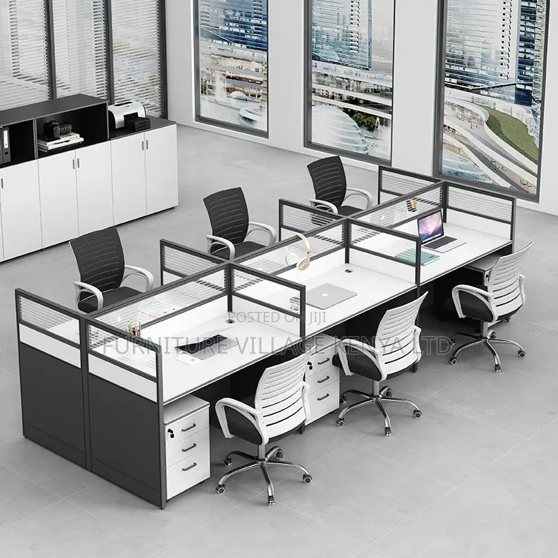 Workstation; Six Way Modular Office Workstation