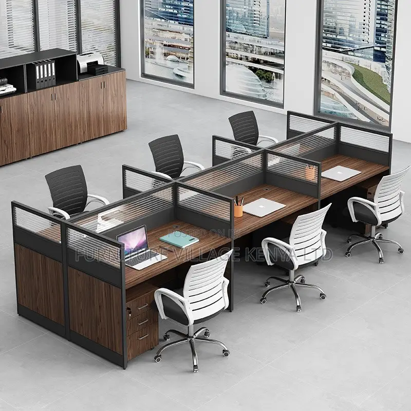 Workstation; Six Way Modular Office Workstation