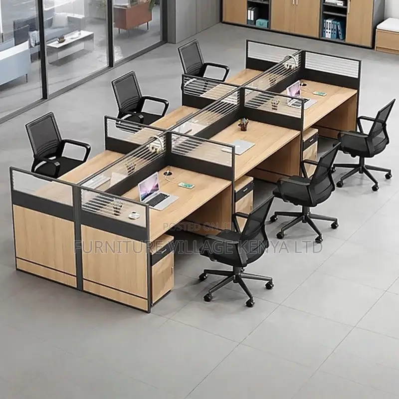 Workstation; Six Way Modular Office Workstation