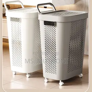 Rolling Laundry Hamper With Lid