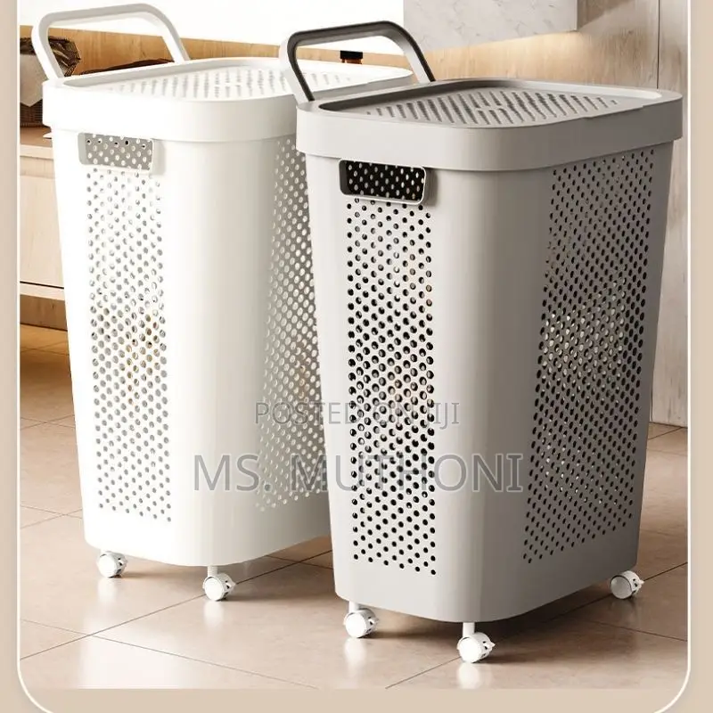 Rolling Laundry Hamper With Lid
