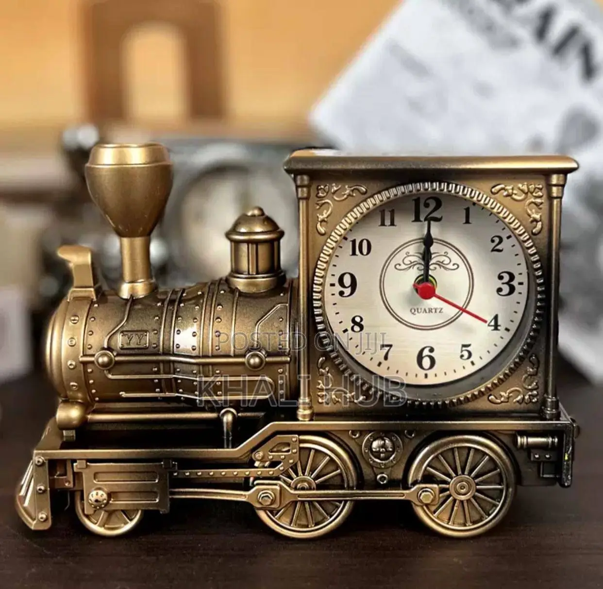 Alarm Clock Train Shape Crafted Alarm Clock