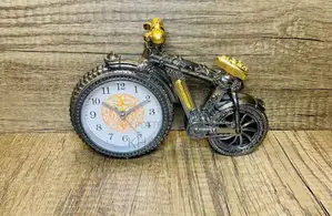 Alarm Clock Motorbike Crafted Alarm Clock