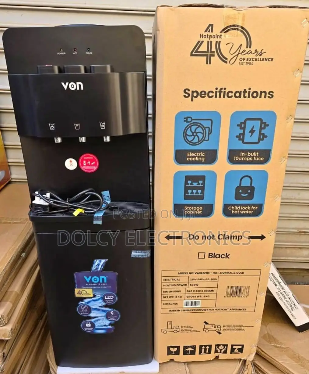 Von Hot Normal And Cold 3 Taps Dispenser