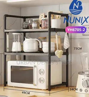 3 Spacious Tiers Multipurpose Microwave Organizer