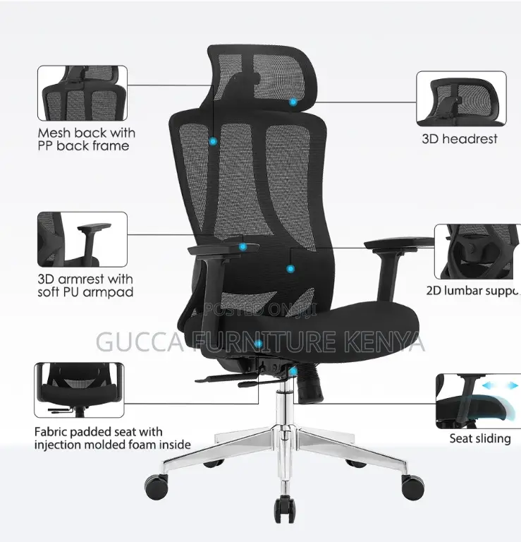 High-back Ergonomic Mesh Computer Chair