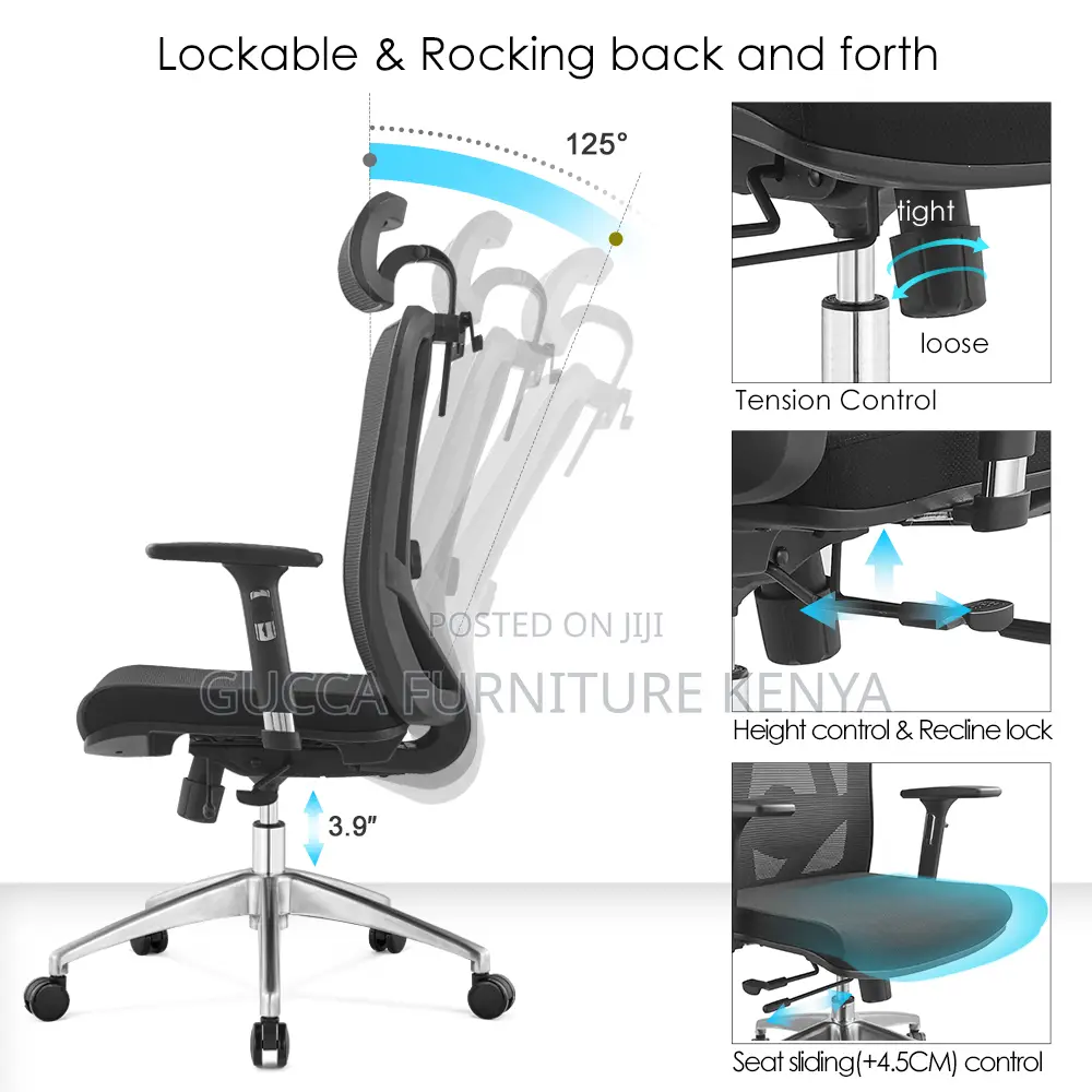 High-back Ergonomic Mesh Computer Chair