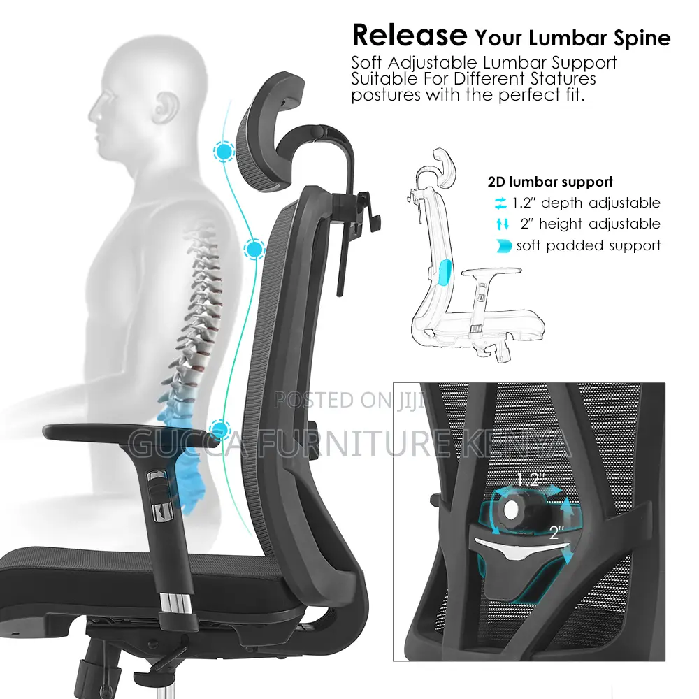 High-back Ergonomic Mesh Computer Chair