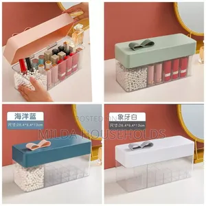 Transparent Lipstick Storage Box Makeup Organizer Cosmetic Holder.