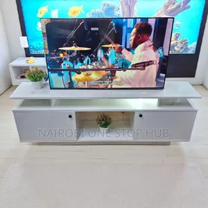 *Oslo Modern Wooden Tv Stand 5ft With Led Light