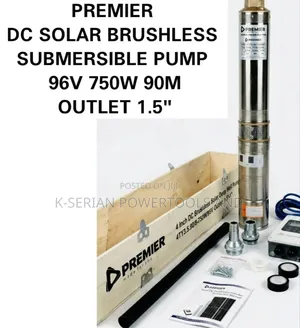 Premier Dc Solar Brushless Submersible Water Pump/90v, 750w, 90m