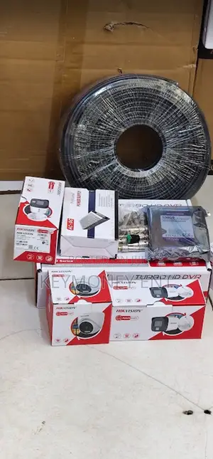 3 Smart Hybrid Coored CCTV Surveillance Cameras Complete Set Audio