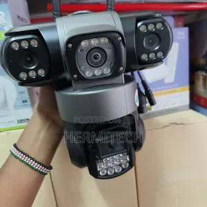 Smart Home Triple Lens CCTV Camera 4g Sim Card Support