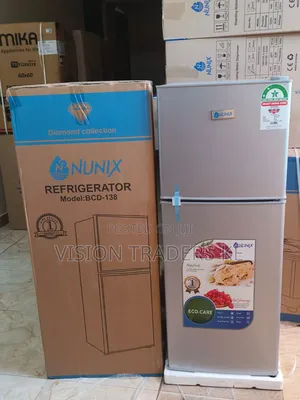 Nunix 138ltrs Double Door Refrigerator Top Freezer