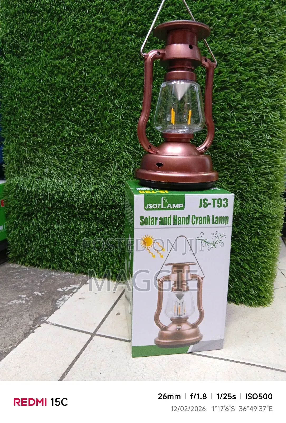 Solar and Hand Crank Lamp