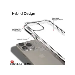 Fynix Crystal Clear Hard Pc Case for iPhone 15 Pro Max
