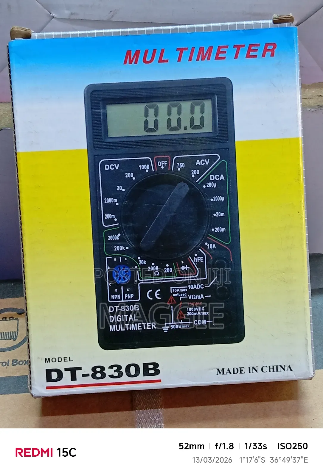 Digital Multimeter Dt-830b