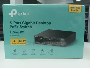 Tp-Link 5-Port Gigabit Desktop Ethernet Switch With 4-Port Poe+ 65w.
