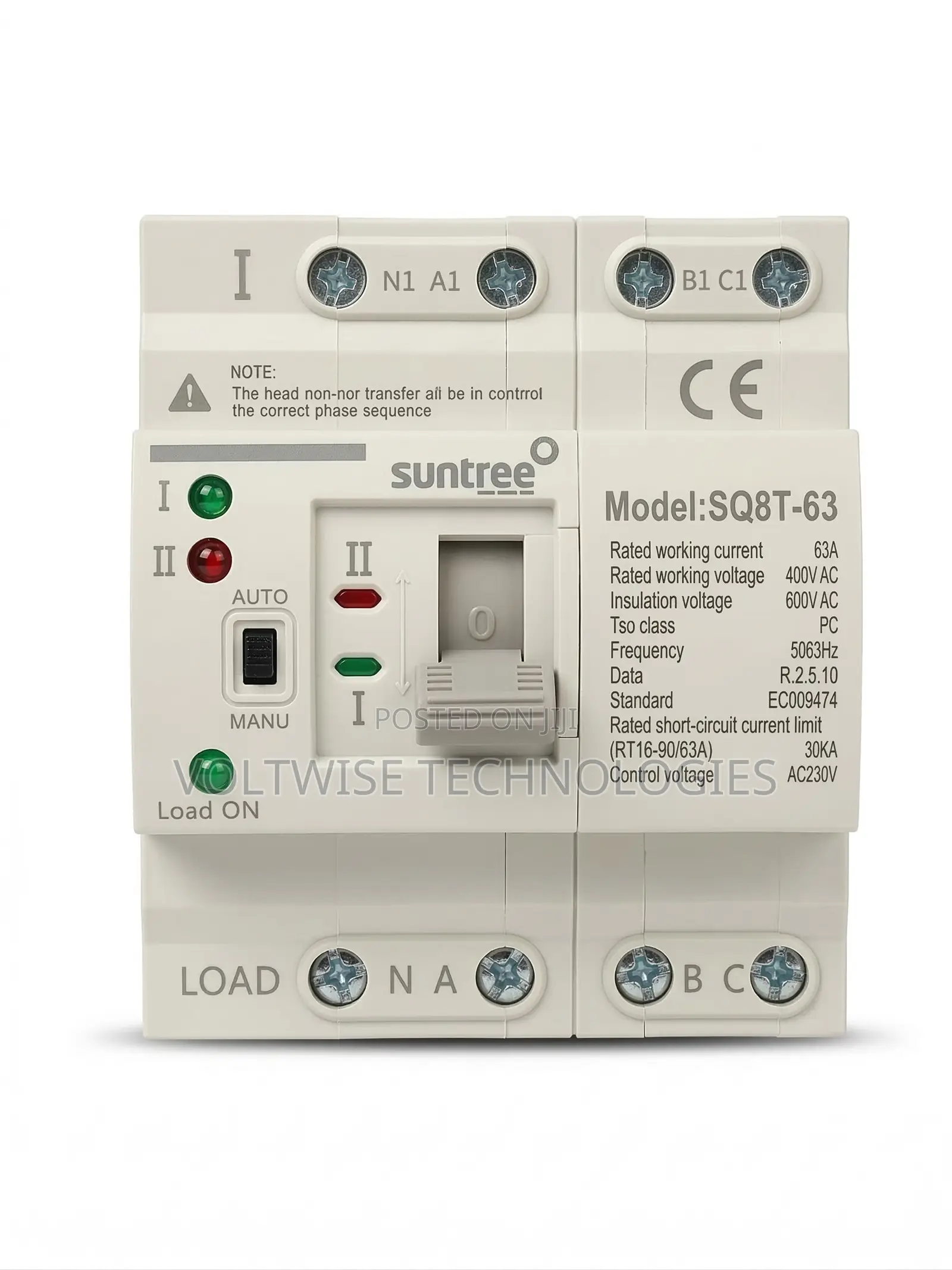 Suntree 400v 63a 4-Pole Automatic Transfer Switch (Ats) - Sq8t-63
